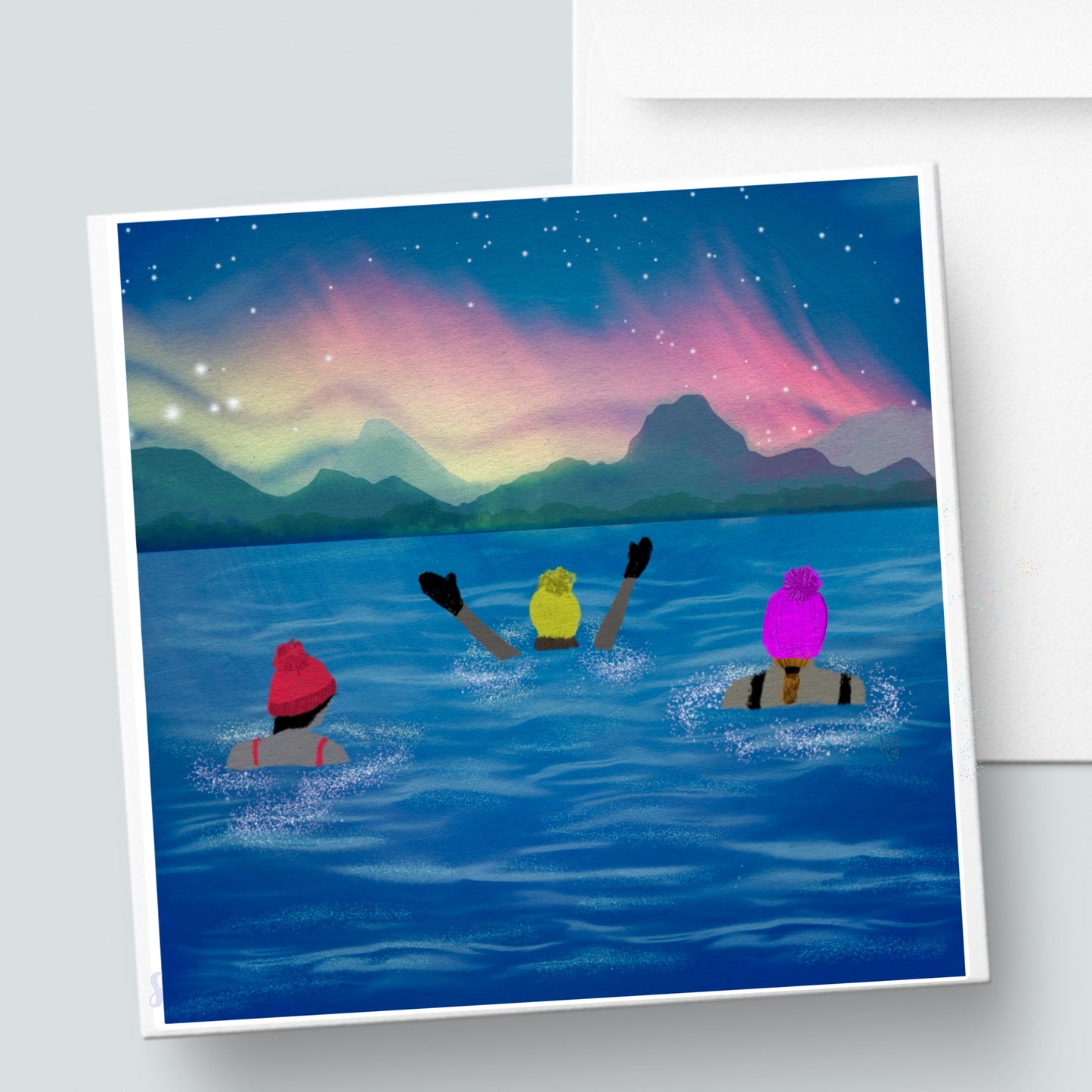 Wild Swim Card - Northern Lights